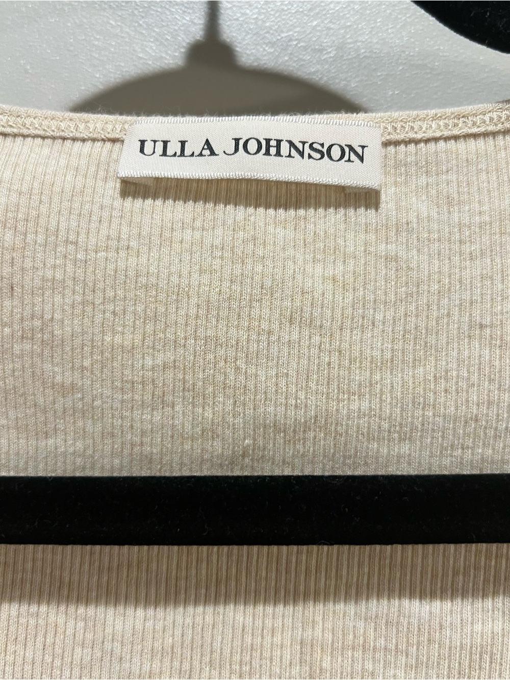 Ulla Johnson Ivory Cotton Puff Sleeve Ribbed Top Medium - Picture 10 of 13
